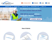 Tablet Screenshot of myhealthtest.com